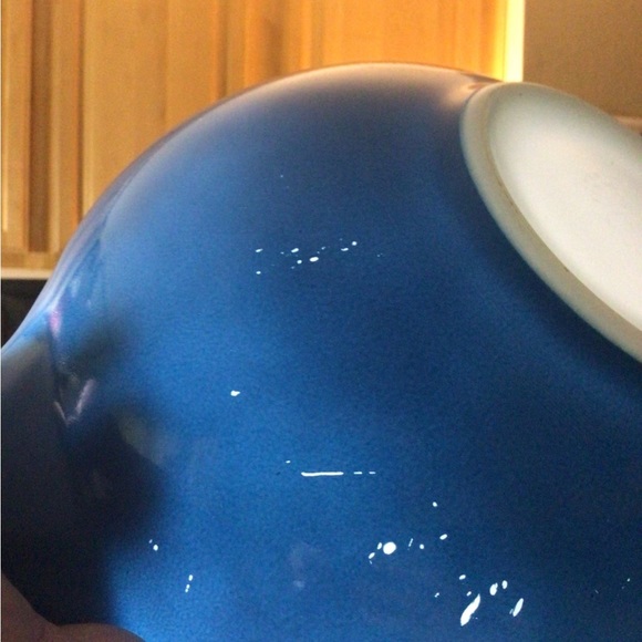 PYREX VINTAGE 1972 Snowflake Blue “Garland” Nesting Bowls - Picture 9 of 13